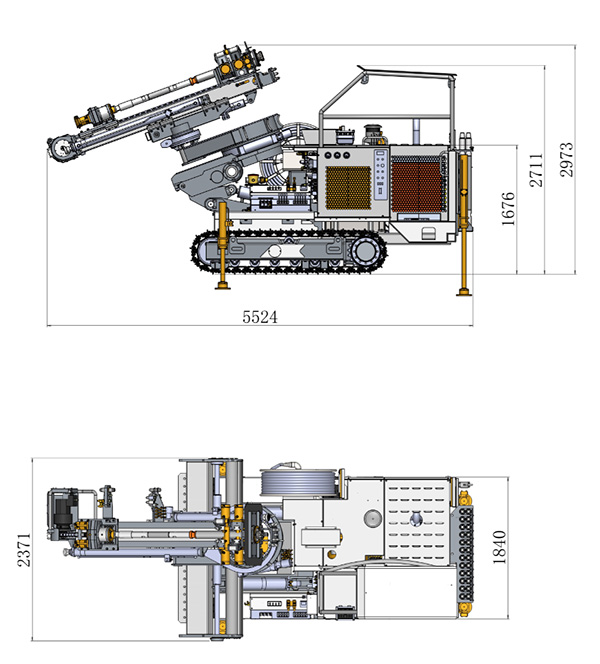 KSQ31潛孔式采礦鉆車